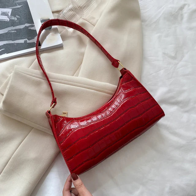 Mode PU Leder Taschen für Frauen Alligator Muster Achsel Handtasche Weibliche Kleine Unterarm Messenger Tasche Geldbörse