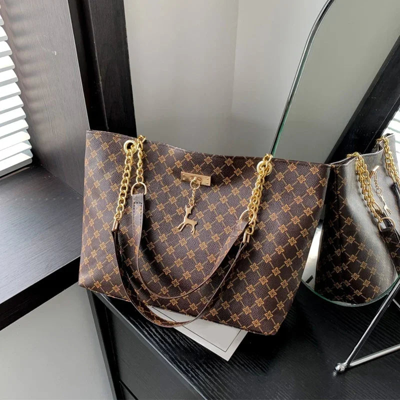 Neue Presbyopie Handtasche Textur Weiches Leder Große Kapazität Tote Frauen Tasche Mit Hängenden Zubehör Schulter Tasche