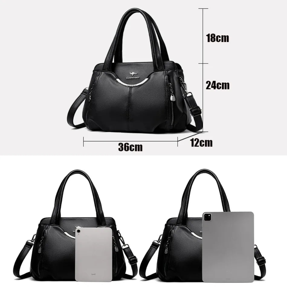 Luxus-Handtaschen für Damen, Designer-Umhängetaschen aus weichem Leder für Damen, 2024, hochwertige Schultertasche, Handtaschen, Sac A Main