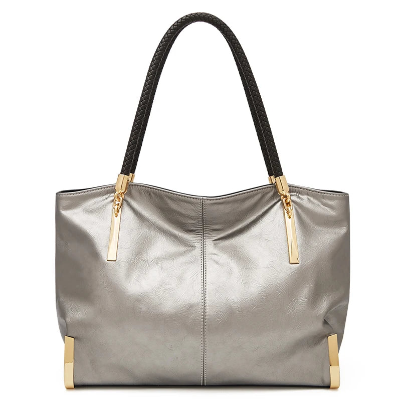 FOXER Marke Echtes Leder Handtasche Winter Frauen Original Design Schulter Tasche Luxus Tote Große Kapazität Dame Tasche Weihnachten Geschenk