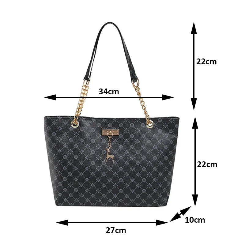 Neue Presbyopie Handtasche Textur Weiches Leder Große Kapazität Tote Frauen Tasche Mit Hängenden Zubehör Schulter Tasche