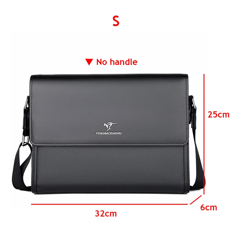 Leder Luxus Aktentaschen Für Männer Designer Arbeit Business Tote Bolsas Schwarz Handtasche Schulter Anwalt Platz A4 Seite Umhängetasche