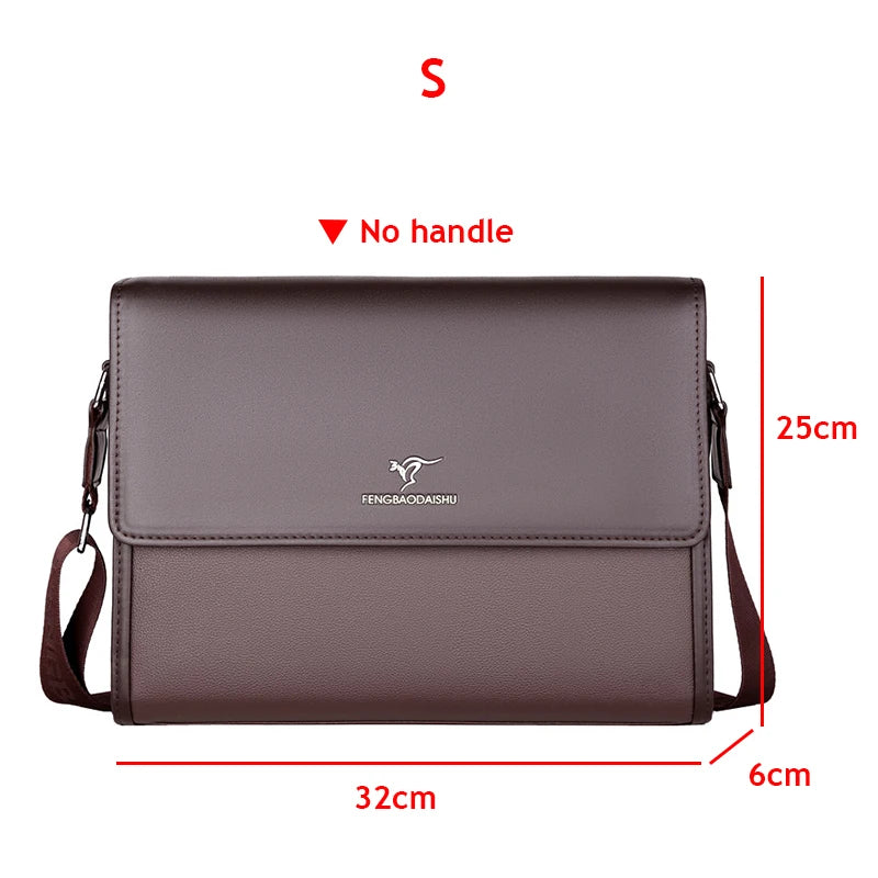 Leder Luxus Aktentaschen Für Männer Designer Arbeit Business Tote Bolsas Schwarz Handtasche Schulter Anwalt Platz A4 Seite Umhängetasche