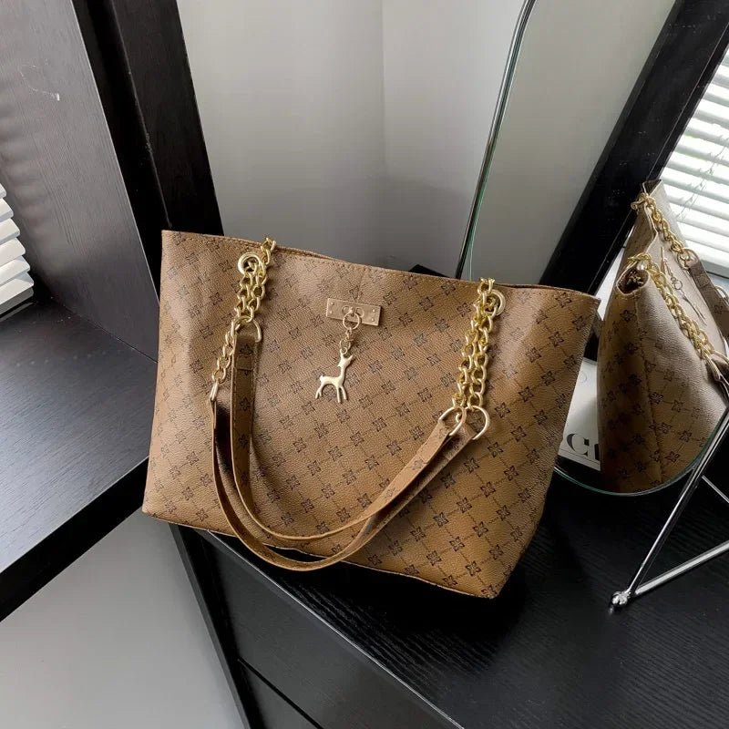 Neue Presbyopie Handtasche Textur Weiches Leder Große Kapazität Tote Frauen Tasche Mit Hängenden Zubehör Schulter Tasche